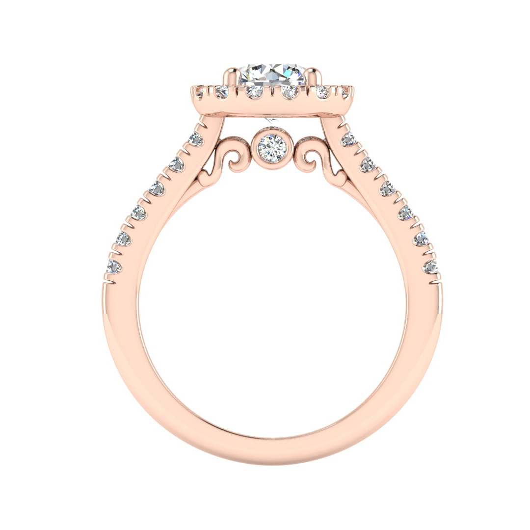 Myla Halo Engagement Ring